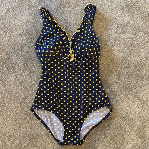 Super cute, Yellow polka dot swim wear